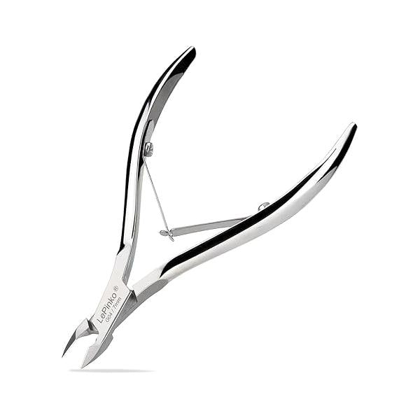 LePinko Professional Cuticle Trimmer kit, Super Sharp Dead Skin Clipper, Labor-saving Cuticula Remover for Fingernail Toenail, Manicure Pedicure Tool Women Men, Home Salon Use, 7mm Jaw