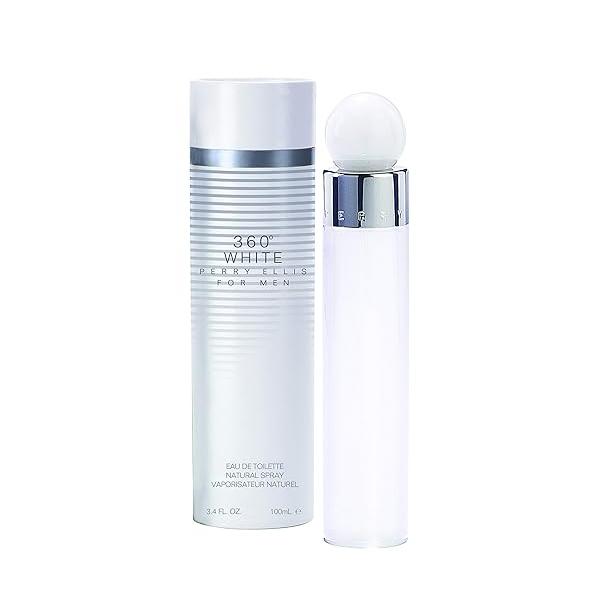 Perry Ellis 360 White By for Men 3.4 Oz Eau De Toilette Spray,