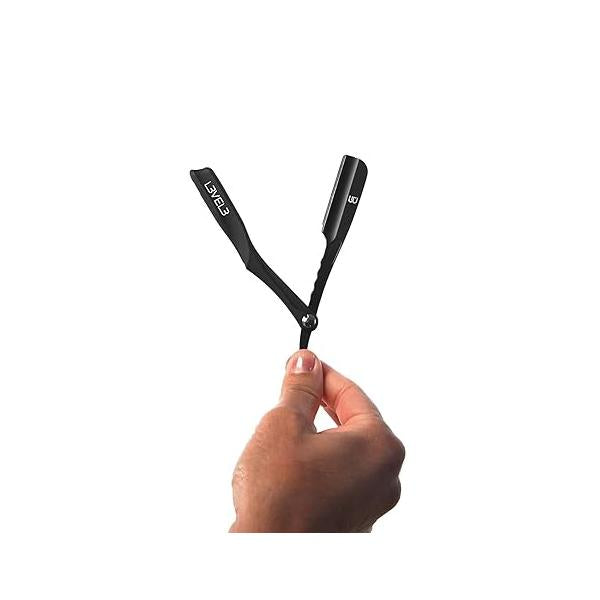 Level 3 Milly Razor - Fast and East to Assemble Excellent Grip Control Straight Holder- Three Holder