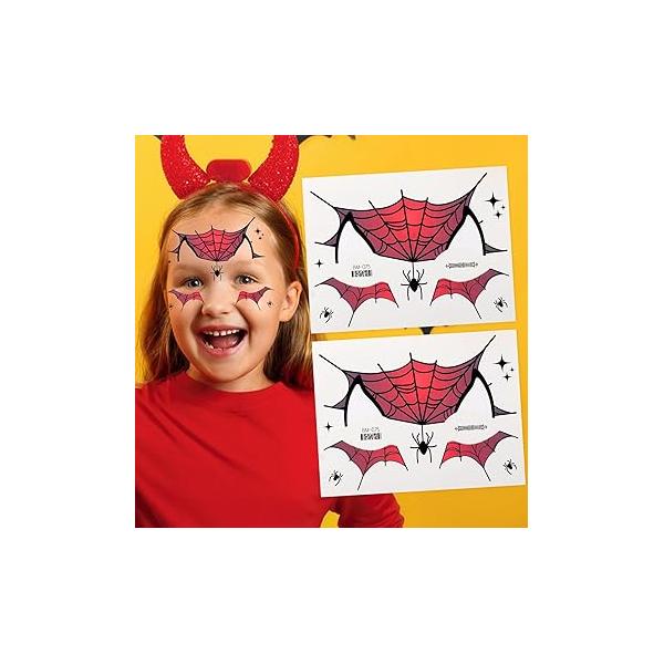Cute Leopard Face Temporary Tattoo Sticker Funny Halloween Party Makeup Self Adhesive Holiday Festival Supplies