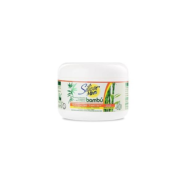 Silicon Mix Bamboo Nourishing Hair Treatment 8 ounces - Deep Conditioning Mask for Strong, Hydrated, and Revitalized Hair, Restores Shine, Softness, Improves Elasticity