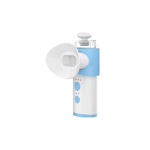 Eye Steamer for Dry - Vowleike Portable Heated USB Nano Mist Sprayer with Warm Compress Eyes & Stye Relief, Rechargeable Drops Home, Office Travel, Light Blue