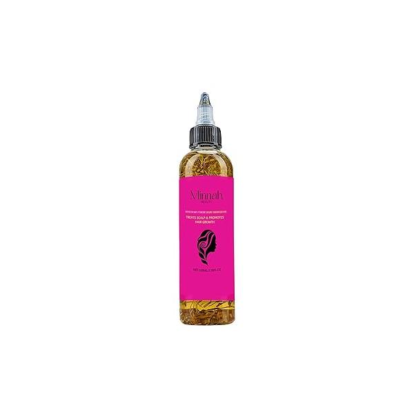 Minnah Batana Oil for Hair Growth, crack hair growth oil 4-in-1 Liquid Oil, with Rosemary, Pumpkin Seed, Castor (1pcs)