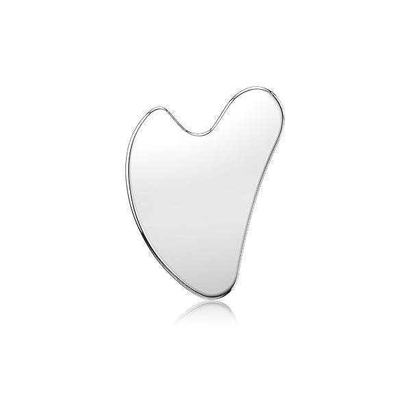 Stainless Steel Gua Sha Facial Tools, Upgrade Metal Gua-sha, Guasha Tool for Face and Body Treatment, Muscle Tension Puffiness Relief Tool, Skin Care Gifts Women
