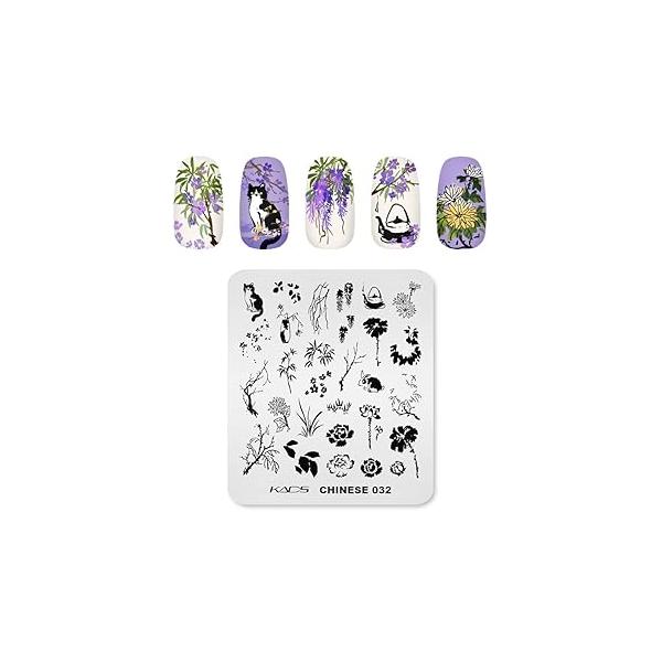 KADS Nail Stamping Template Chinese Style Design DIY Tool Manicure Plate (CN032)