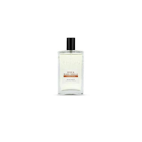 Cremo Cologne for Men - Spice & Black Vanilla Mens Spray An Explosion of Vibrant Spices, Dark Woods and Vanilla, Fragrances For Men, 3.4 Fl Oz
