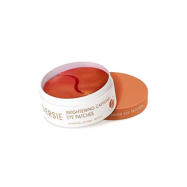 Dersie Eye Patches for Puffy Eyes and Dark Circles: Reduce Puffiness Circles - Brightening Caffeine with Hyaluronic Acid Awakening Hydrating (30 Pairs)