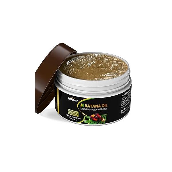Batana Oil for Hair Growth,Natural Organic Repairs Damaged Hair,Enhances Thickness,Eliminates Split Ends,Prevents Loss Men & Women.