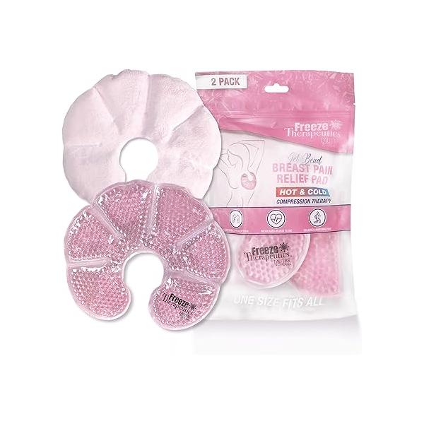 USA Merchant - 2 Redesigned Therapeutic Spa Gel Bead Eye Masks Hot/Cold Reusable Ice Packs with Flexible Beads Compress Therapy for Puffy Eyes, Dark Circles, Headaches, Migraines, Stress Relief