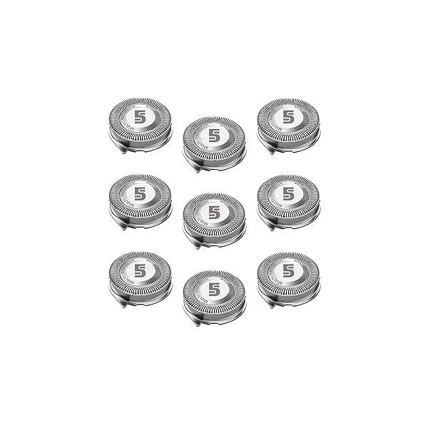 SH50 Replacement Heads Compatible with Philips Norelco Series 5000, Blades for Fit HQ8