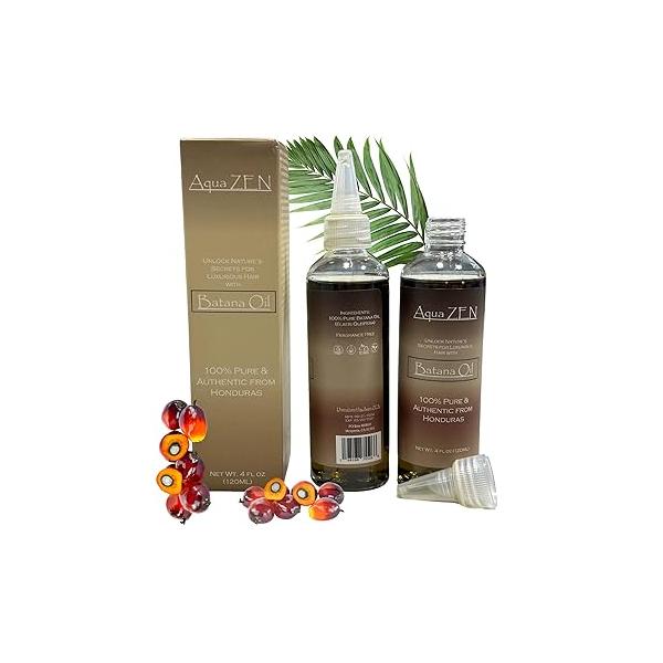 Pure & Natural Batana Oil from Honduras - Fragrance Free | 4 FL OZ Dr. Sebi Promotes Scalp Health, Hair Strength, and Improved Texture