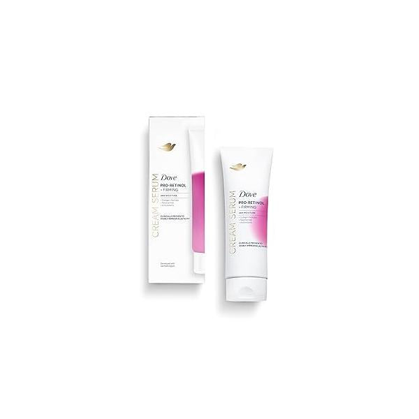 Dove Body Cream Serum Pro-Retinol + Firming for Elasticity and Firmness,with Collagen Peptides, Niacinamide Antioxidants Lotion, 8 oz