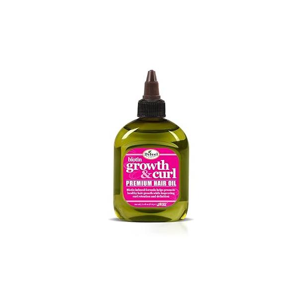 Difeel Biotin Growth & Curl Premium Hair Oil 7.1 oz.