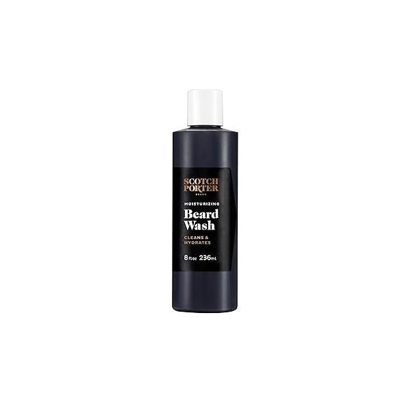 Scotch Porter Moisturizing Beard Wash - Cleanse, Refresh, Hydrate & Soften Coarse, Dry Facial Hair while Protecting Skin for a Fuller/Healthier-Looking Original Scent, 8 oz. Bottle