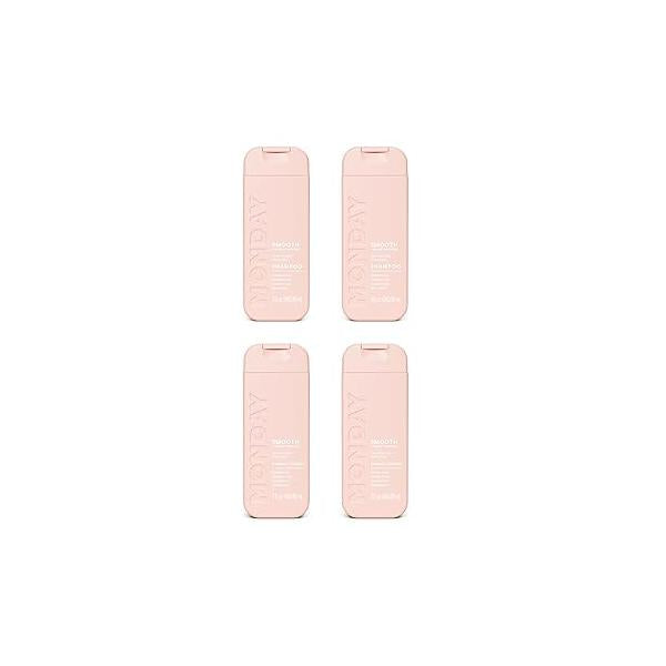 Monday Haircare Smooth Shampoo & Conditioner Travel Pack - 3oz, 90ML Kit (2 x Shampoo,2 Conditioner)