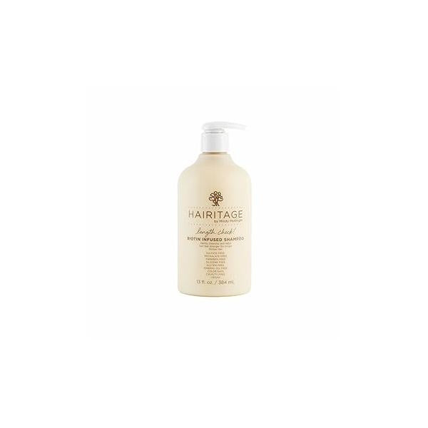 Hairitage Biotin Shampoo for Hair Growth - Sulfate-Free Thickening and Volumizing Formula with Jamaican Black Castor Oil Women + Men Hydrating Repair Thinning Loss 13 Fl Oz