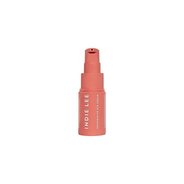 Indie Lee Restorative Eye Cream - Anti Aging Under for Wrinkles, Hydrating Dark Circle Corrector, Puffy Eyes Treatment with Hyaluronic Acid, Conditioning Algae & Licorice Root (0.5oz / 15ml)