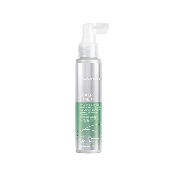 Joico Scalp Vitality Replenishing Essence | Supports A Healthy & Balanced For Dry, Tight and Itchy Hydrate Nourish Leaves Replenished Calm Cooling Sensation 3.38 Fl Oz