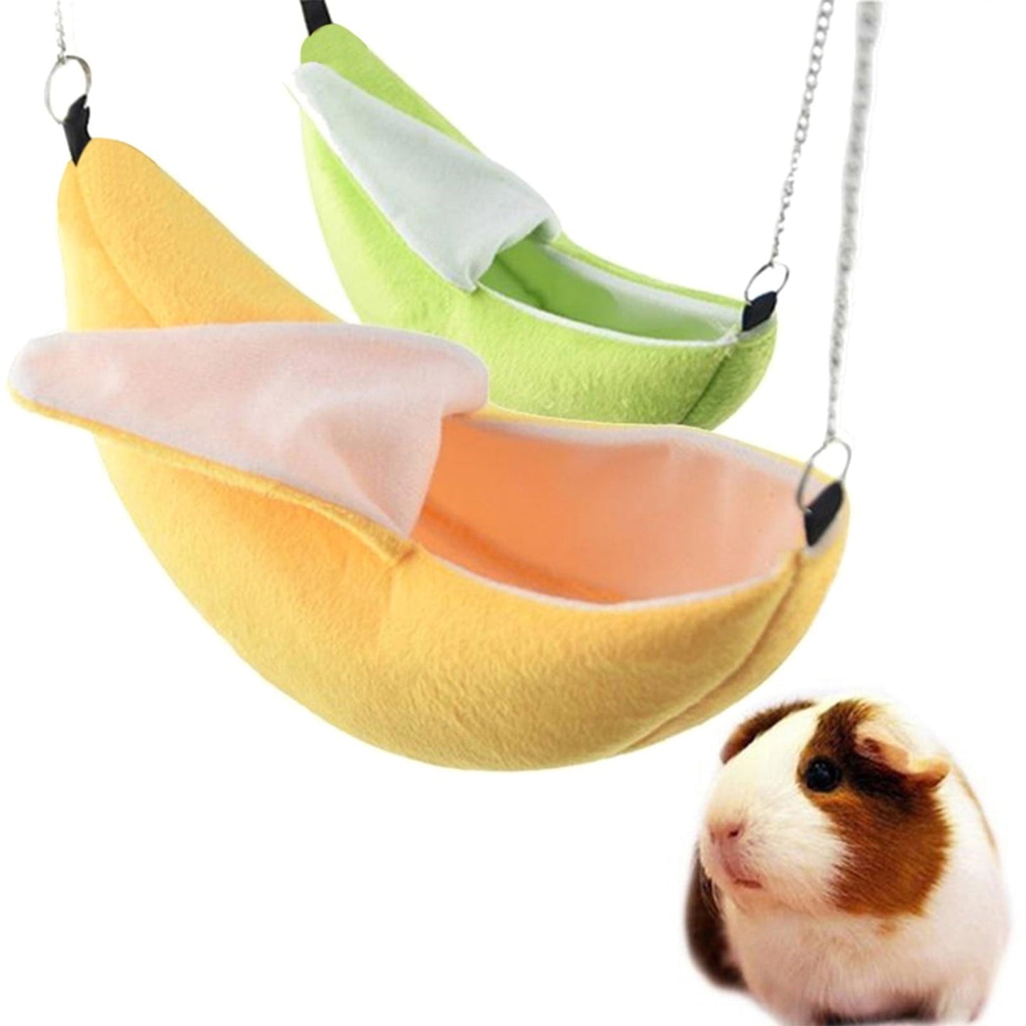 CIYISON Hamster Warm Bed Hanging Banana Hammock for Small Cage Accessories for Squirrel Sugar Glider Ferret 2 Colors
