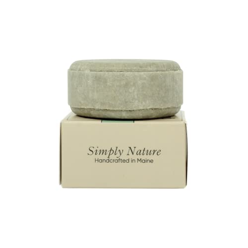 Seaweed & Lemon Revitalizing Solid Shampoo Bar - Sulfate-free, Paraben-free, Cruelty-free, Phthalate-free, pH balanced, Vegan, Zero-Waste - 2.5 oz (Pack of 1, up to 80 uses)