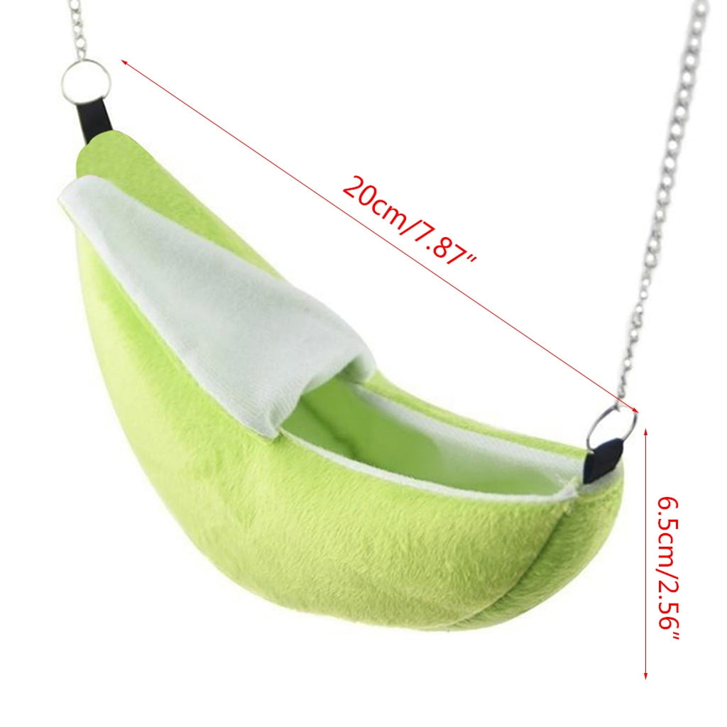 CIYISON Hamster Warm Bed Hanging Banana Hammock for Small Cage Accessories for Squirrel Sugar Glider Ferret 2 Colors