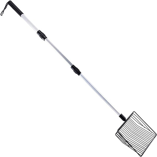 3 in 1 Stretchable Chicken Poop Scooper Chicken Coop Accessories Sifting Shovel for Chicken Coop Chicken Litter Scoop Supplies Separating Poo and Debris from Sand