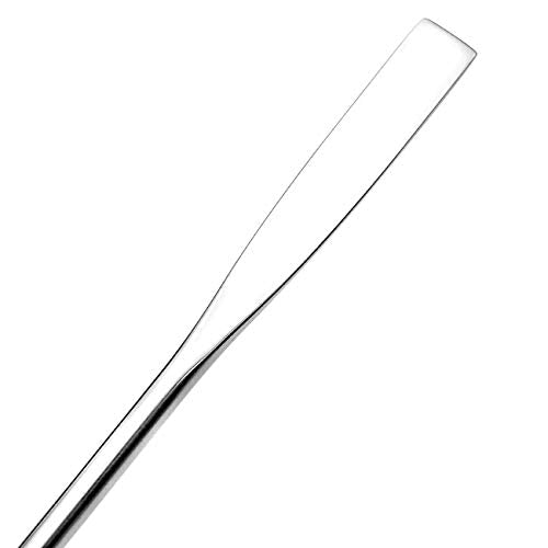5Pcs Makeup Spatula tool metal Set Professional Beauty Stainless Steel Cosmetics Mixer Long Metal Spatula Depotting Mixing Tool (#1)