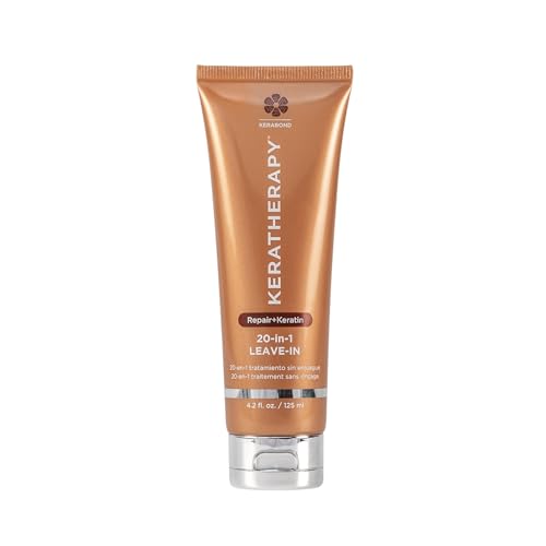 KERATHERAPY Keratin Infused KeratinFIXX 20-in-1 Leave-in, 4.2 fl. oz., 125 ml - Smoothing Leave in Conditioner Transforms Your Hair with 20 Benefits in 1 Easy Step - With Caviar Extract, & Argan Oil