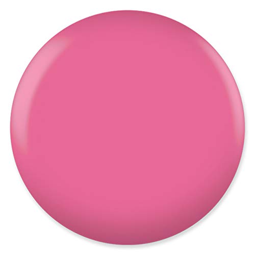 DND DC Gel Polish Set, Pink Collection, UV/LED Gel Polish and Air Dry Nail Lacquer, Matching Chip-Free Polish Duo, 131 White Magenta, 0.5 Fl Oz
