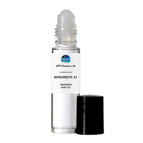 BERGAMOTE 22 For Women & Men Type Hypoallergenic Pure Perfume Body Oil Roll On 1/3oz (10ml) CPS Fragrance Co. Impression made with Pure Essential Oils + Organic Fractionated Coconut Oil