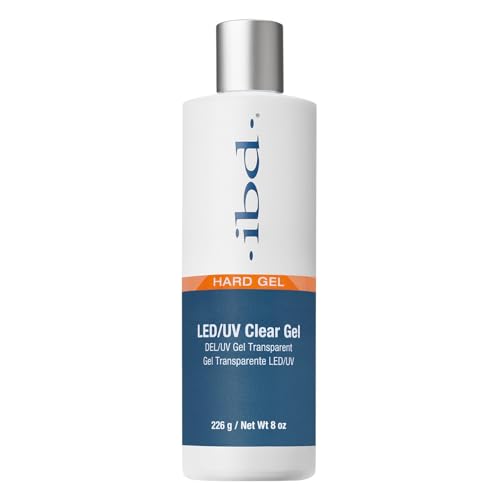BD Builder Gel Clear – UV Hard Gel for Nails & Sculpting, LED/UV Gels Builder for Nail Extensions, Salon & At-Home Use, 8 oz