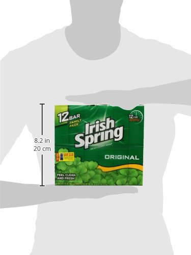 Irish Spring Moisture Blast Deodorant Soap | 12-Hour Freshness | 3.7 oz Bar (12 Pack)