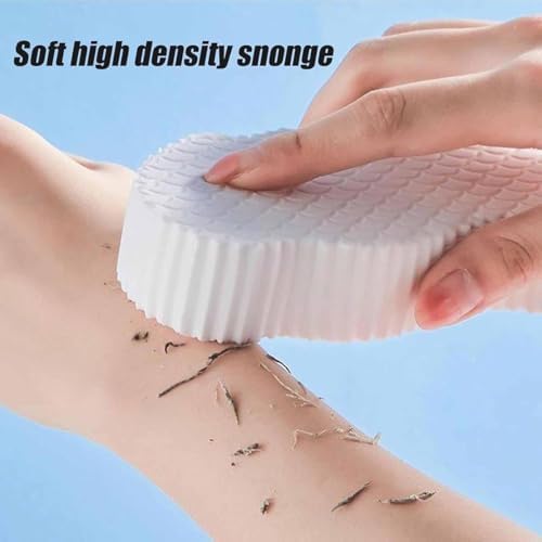Bemarosa Sponge, Korean Skin Scrubber, Soft Exfoliating Bath Sponge, 2 or 4 Count, White, Pink, Gray, Blue, PVA, Polyvinyl Alcohol, Exfoliating