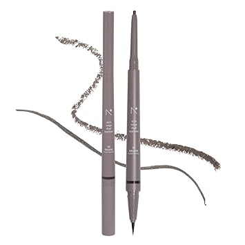 Eyeliner Slim Edge Dual-Tip (05 pecan brown) | Smudge/Water Proof, High Pigmented, Long Lasting Liquid and Pencil Eye Liner