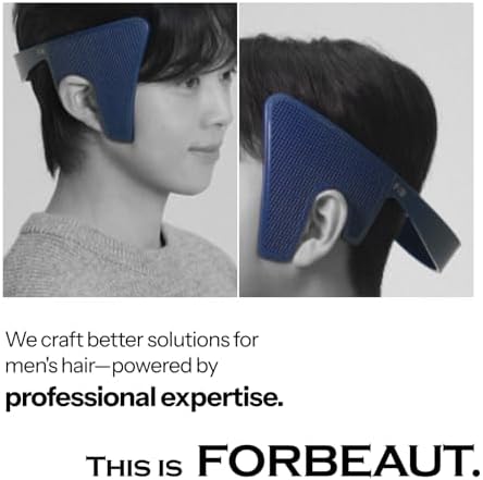 FORBEAUT DropSet, Men's Side Hair Press Tools for Down Perm with Air Hole Patent Technology, Scalp Care & Protection, Men's Hair Styler & Straightener for Grooming - Fast & Easy Styling