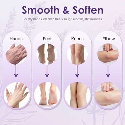 Paraffin Wax Refills-10 Pack Lavender Scented Paraffin Wax for Hand and Feet, Parrafin Wax Bath Blocks for Wax Machine, Relieves Muscle Fatigue, Deeply Hydrates, Moisturizes and Nourishes