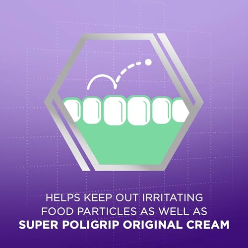 Super Poligrip Denture Adhesive Comfort Seal Strips-40 ct (Pack of 3)