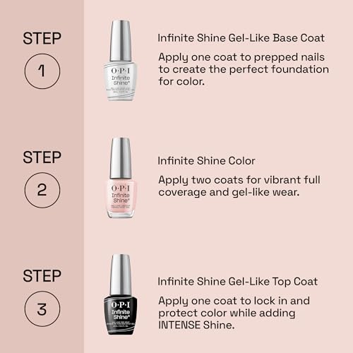 OPI Infinite Shine Long Wear Nail Polish | Opaque Metallic Shimmer Gel Like Nail Polish | Vegan, Long Lasting, Streak Free