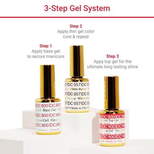 DND DC Gel Polish Set, Pink Collection, UV/LED Gel Polish and Air Dry Nail Lacquer, Matching Chip-Free Polish Duo, 270 Lily Garden, 0.5 Fl Oz