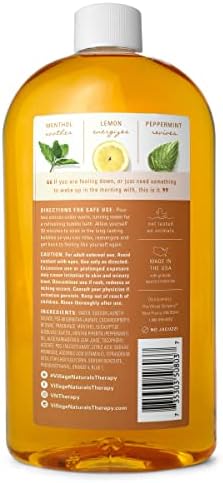 Village Naturals Therapy Breathe Bubble Bath, Lemon Mint Scent, 20 oz, Pack of 4