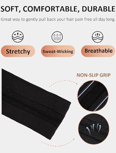 Sweat Bands Headbands for Women Non Slip Workout Sweatbands for Women Hair