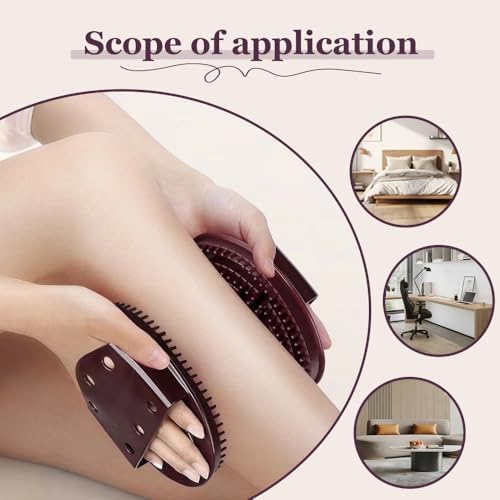 Upgrade Meridian Brush Massage Body, 2025 New Full Body Relaxation Handheld Massage Comb Meridian Brush, Portable Beauty Salon Professional Custom Meridian Comb (Purple)