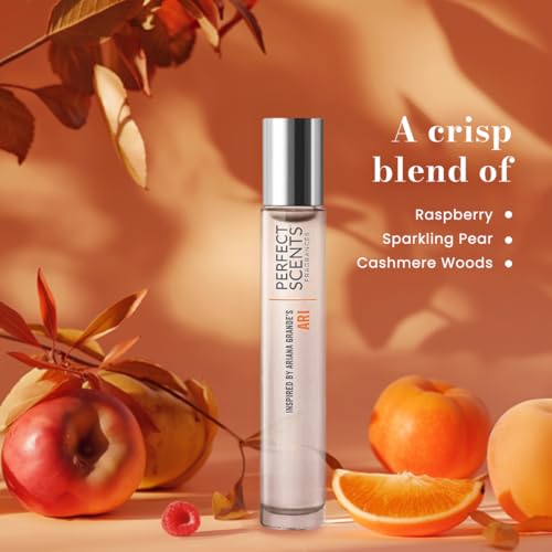 Perfect Scents Fragrances | Inspired by Ariana Grande's Ari | Rollerball | Women’s Eau de Toilette | Vegan, Paraben Free, Phthalate Free | Never Tested on Animals | 0.34 Fl Oz