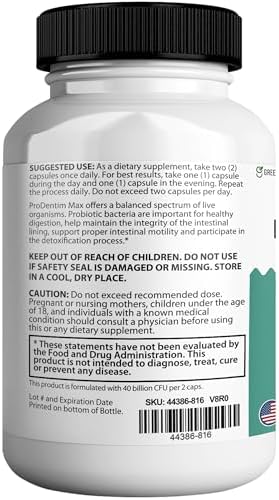 DentiCore Max for Gums and Teeth Health - 40 Billion CFU Advanced Oral Probiotics, Fresh Breath Support - 300 Capsules