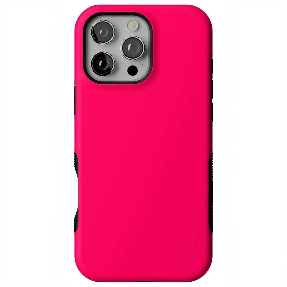 Casely iPhone 16 Pro Case | Fit Check | Neutral Checkerboard | Compatible with MagSafe | Bold Protective Design
