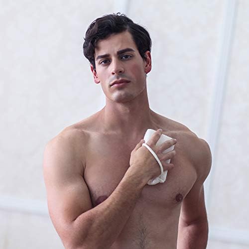 DAILY CONCEPTS Daily Body Scrubber, Soy-Based and Organic Cotton. The Bath Sponge Deeply Cleanses The Skin and Creates A Rich Foamy Lather. The Outer Texture Provides A Gentle Exfoliation - Pack of 3
