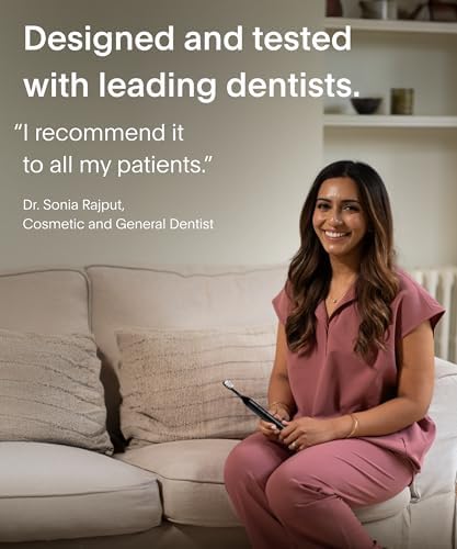 Sonic Electric Toothbrush | 40+ Day Battery | Designed in California | Sustainable Electric Toothbrush for Adults | Travel Toothbrushes | Tooth Brush |Black