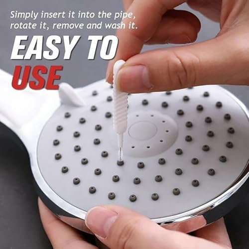 Gap Hole Anti-Clogging Cleaning Brush, 2025 Upgrade Shower Head Brush Shower Head Cleaning Brush Shower Head Cleaner Tool Multifunctional Shower Head Cleaning Brushes for Household Bathroom (10Pack)