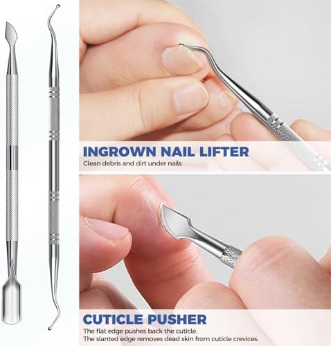 Toenail Clippers for Seniors Thick Toenails, Large Wide Opening Toe Nail Clippers for Men Thick Nails, Heavy Duty Sharp Slanted Nail Clippers Fingernail Clipper Gifts for Men Women