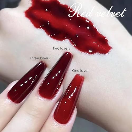 6 Colors Nail Polish, 12ml×6 Quick Dry Nail Lacquer, Super Lustrous Nail Enamel Polish, Shimmer Iridescent Ultrachrome Nail Art Varnish, 0.41 fl oz
